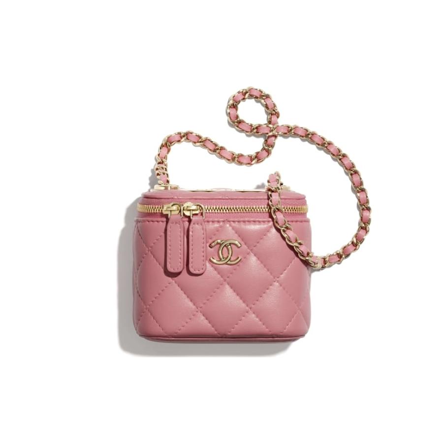 シャネル CHANEL バッグ バック 化粧ポーチ コスメポーチ ポーチ ヴァニティーケース チェーン ピンク ゴールド ラムスキン キルティング :AP1473Y04059N7376CHANELAP1473Y04059N7376:ブランドショップRARELIST - 通販 - ...