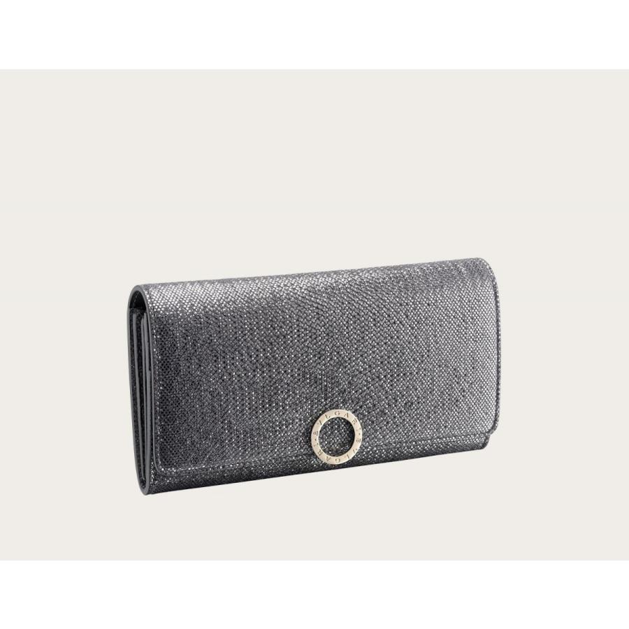 ブルガリ BVLGARI 財布 長財布 フラップ かぶせ 2つ折り 二つ折り