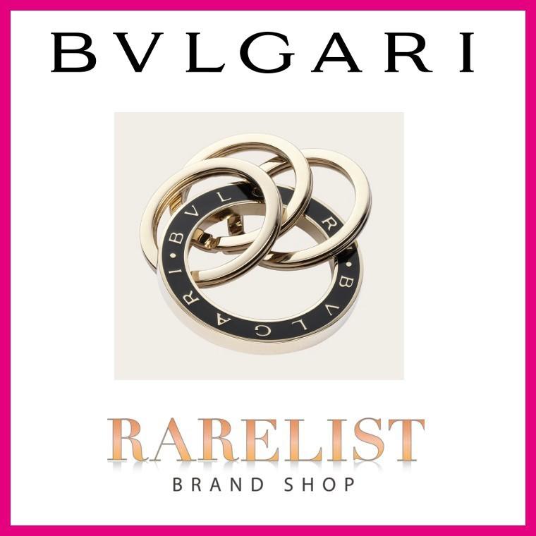 ブラック ブルガリ ゴールド キーリング カードケース キーホルダー キーリング Bvlgari