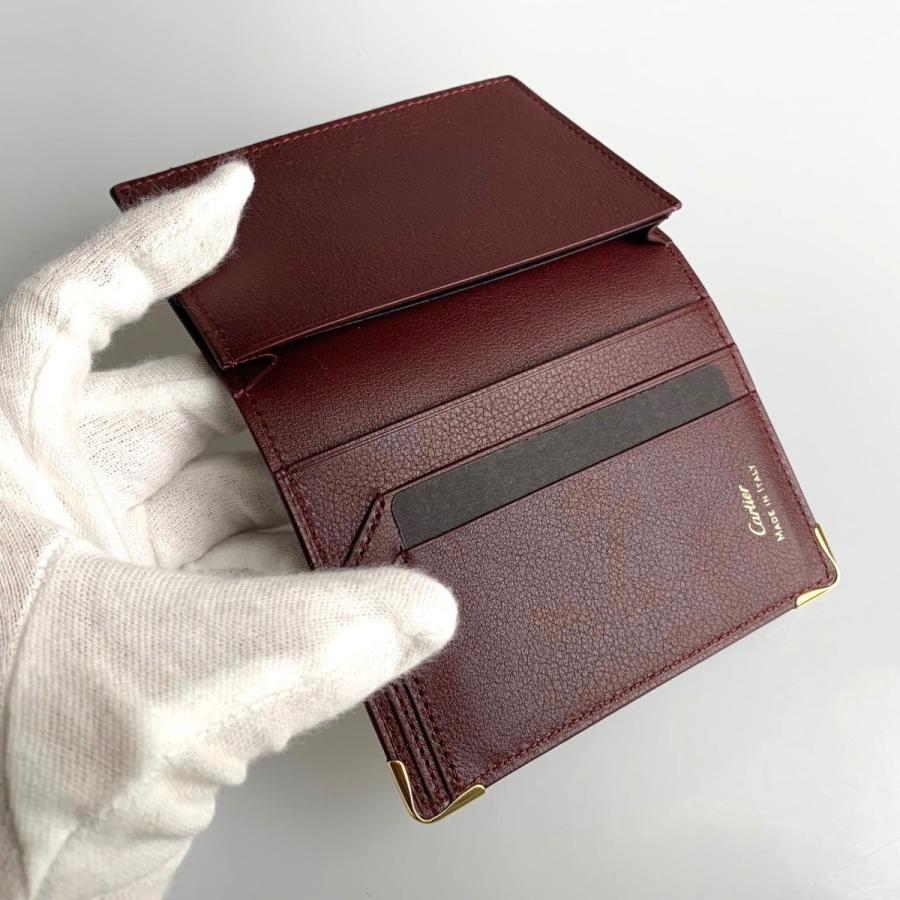 カルティエ Cartier カードケース 名刺入れ パスケース ボルドー カルティエ Cartier カードケース 名刺入れ パスケース ボルドー