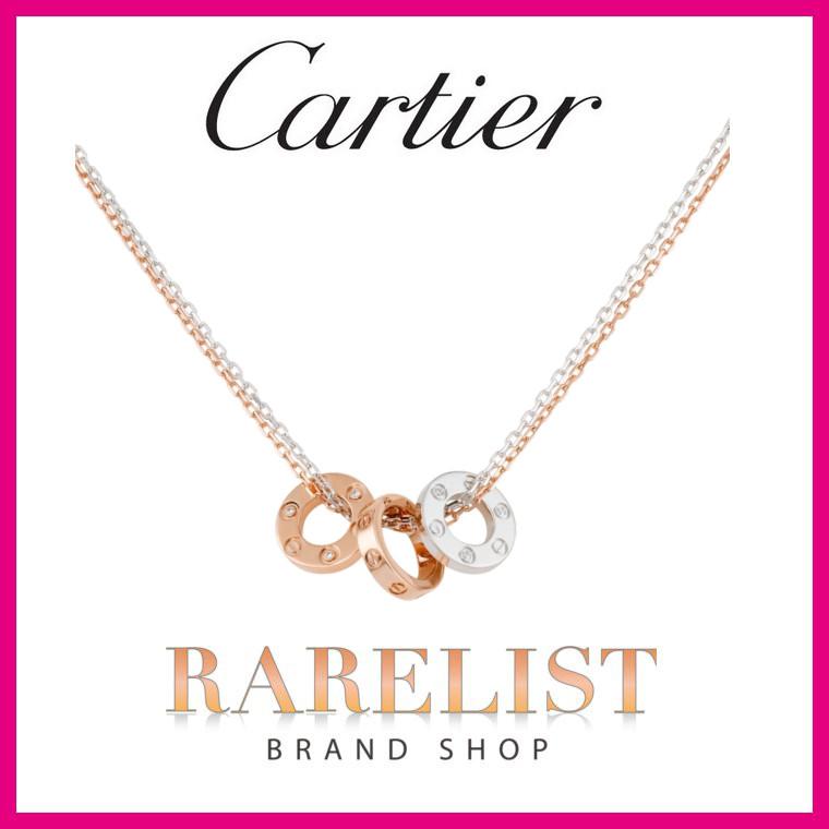 カルティエ Cartier ネックレス アクセサリー 18k ピンクゴールド ホワイトゴールド ダイヤモンド Cartierb ブランドショップrarelist 通販 Yahoo ショッピング