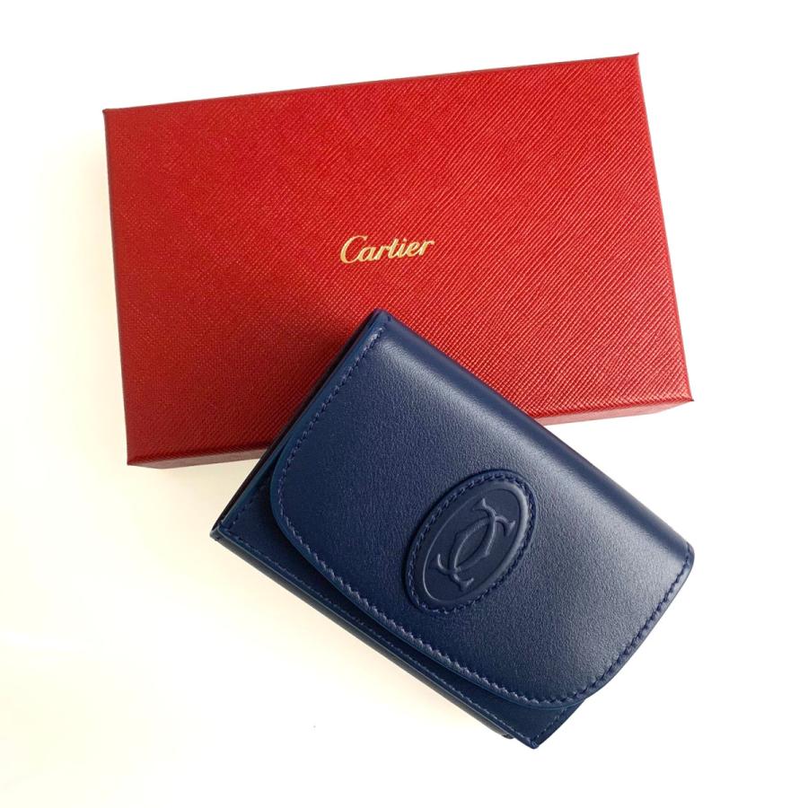 カルティエ CARTIER 財布 小財布 三つ折り 3つ折り ミッドナイト カルティエ CARTIER 財布 小財布 三つ折り 3つ折り ミッドナイト
