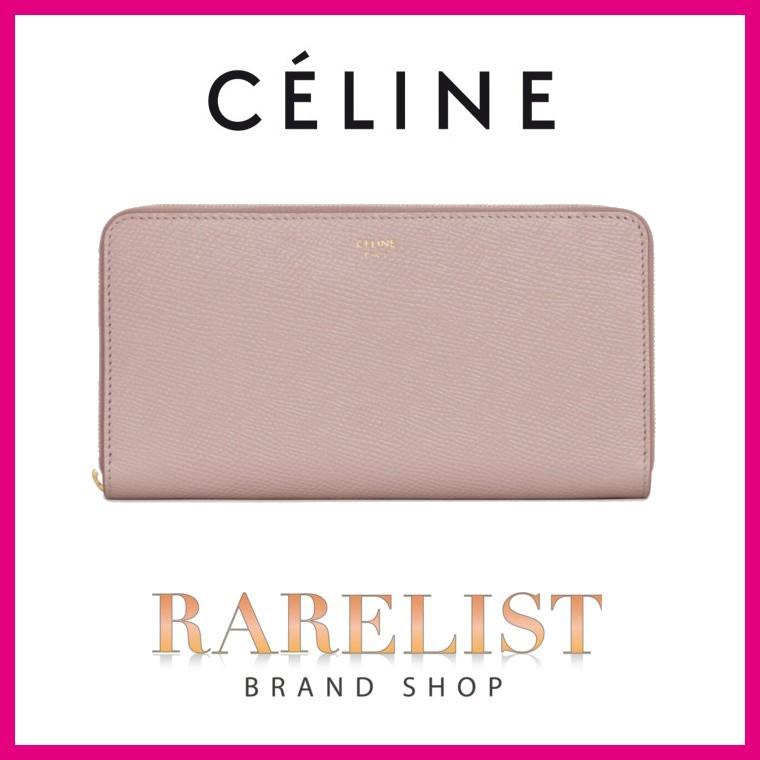 セリーヌ CELINE 財布 長財布 ラウンドファスナー ヴィンテージピンク