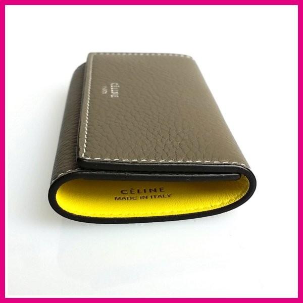セリーヌ CELINE キーケース 6連 新作 スリ SOURIS グレージュ セリーヌ CELINE キーケース 6連 新作 スリ SOURIS グレージュ