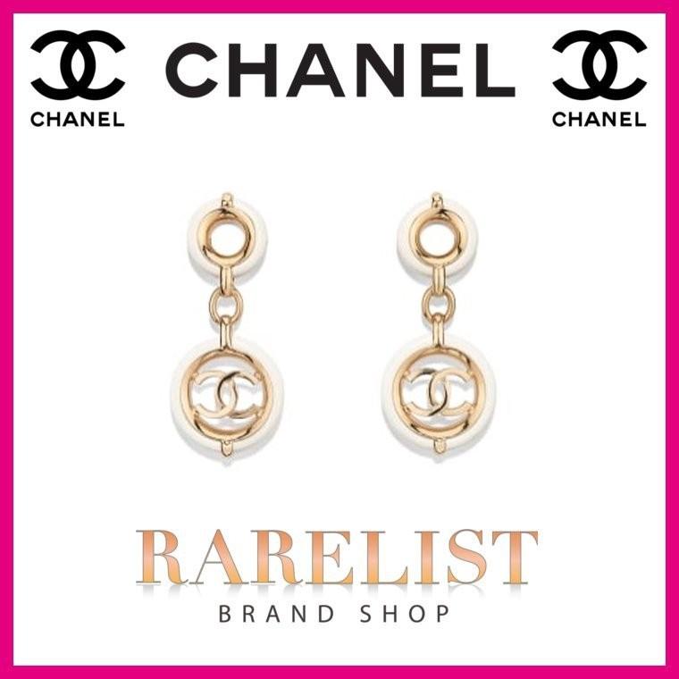 オープニング 大放出セール 春 ピアス シャネル ブランド専門店 夏 レディース ココマーク レジン ホワイト ゴールド アクセサリー ピアス Chanel シャネル 冬 秋 レディースアクセサリー