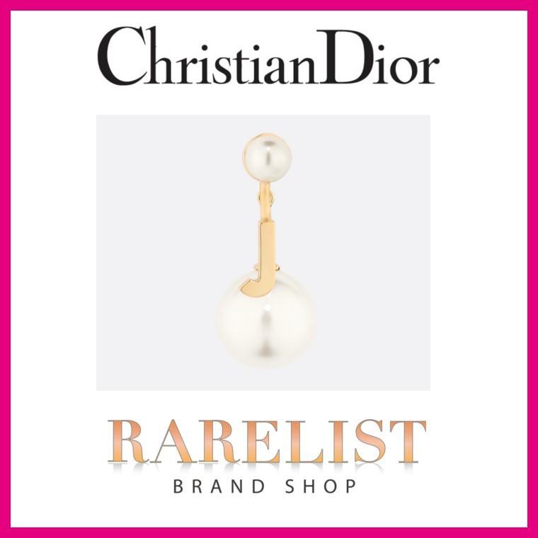 クリスチャンディオール ディオール Christian Dior ピアス ゴールド パール ホワイト アクセサリー J 片耳用