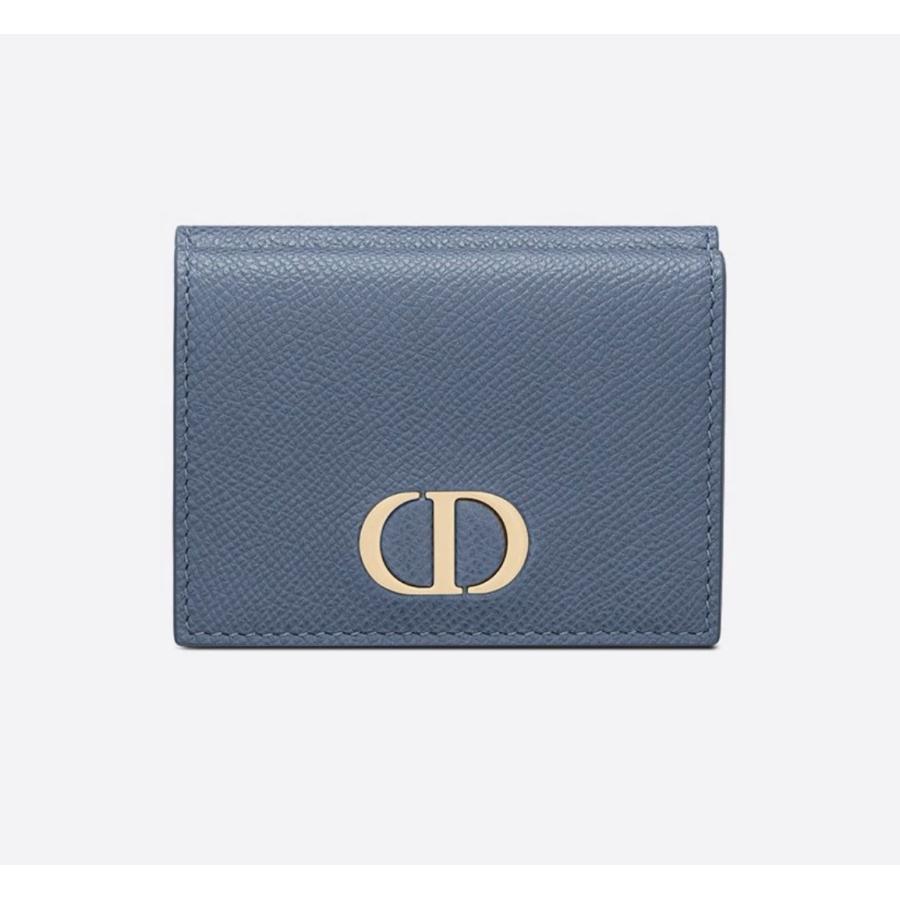 クリスチャンディオール Christian Dior 財布 小財布 三つ折り ダークデニムブルー ブルー レザー 本革  :CHRISTIANDIORS2084OBAEM94B:ブランドショップRARELIST 通販 