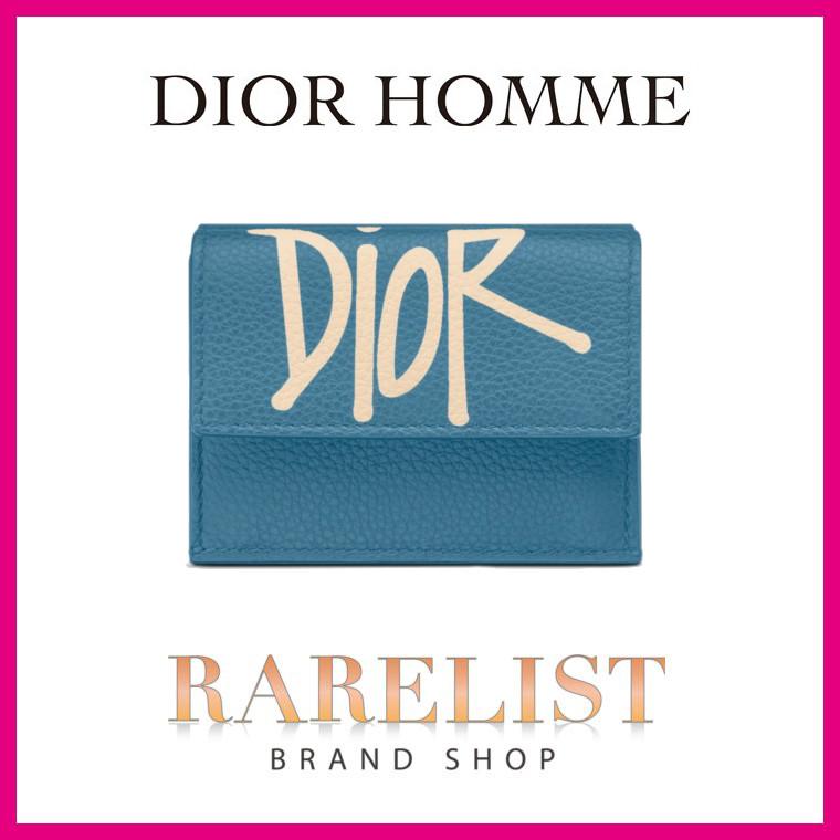ディオールオム Dior Homme 財布 小財布 ３つ折り 三つ折り ブルー レザー 本革 ロゴ Diorhomme2pubc110yzsh00e ブランドショップrarelist 通販 Yahoo ショッピング