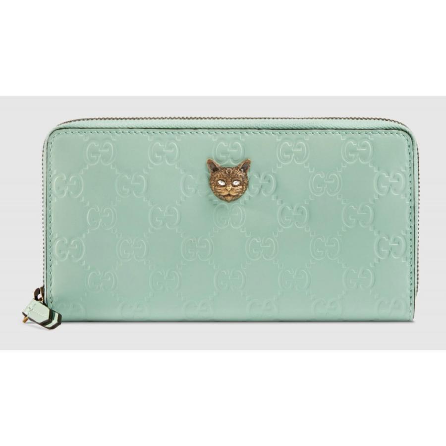 グッチ GUCCI 財布 長財布 ラウンドファスナー パステルグリーン グッチ GUCCI 財布 長財布 ラウンドファスナー パステルグリーン
