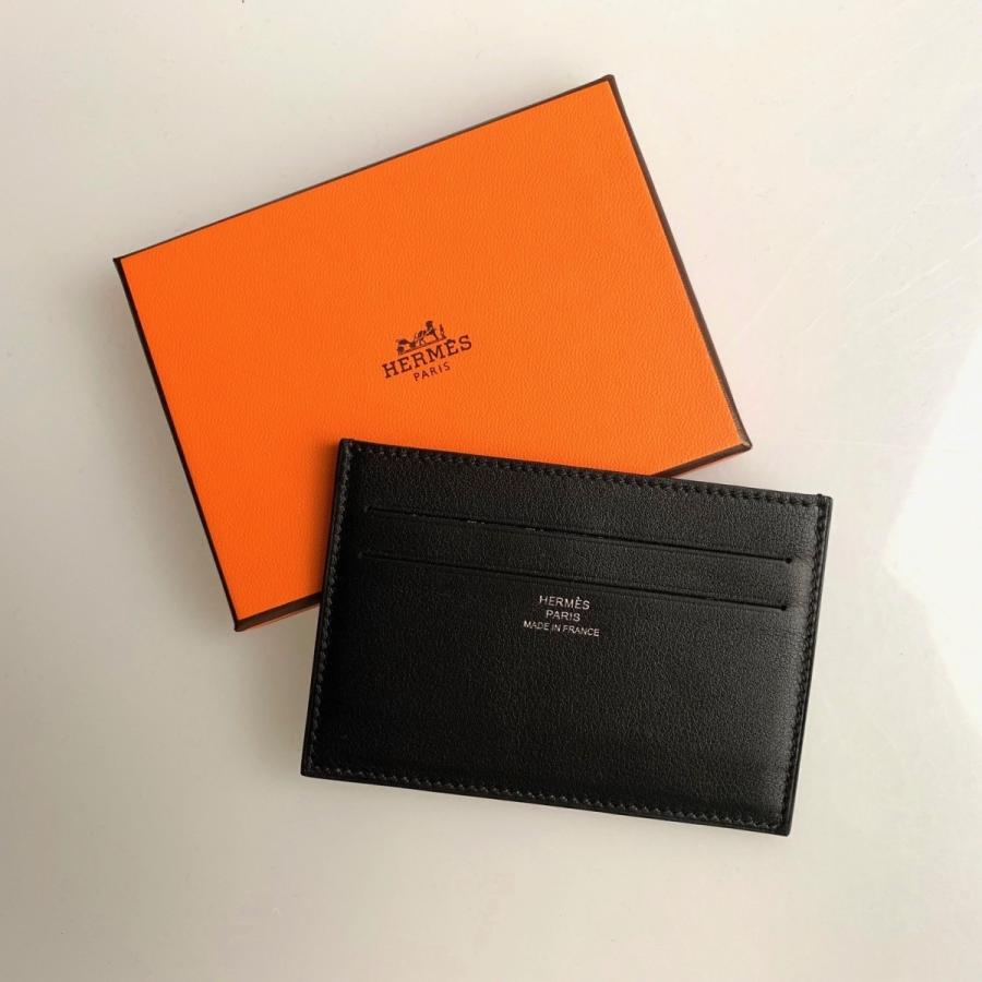 エルメス HERMES カードケース 名刺入れ 定期入れ パスケース ブラック