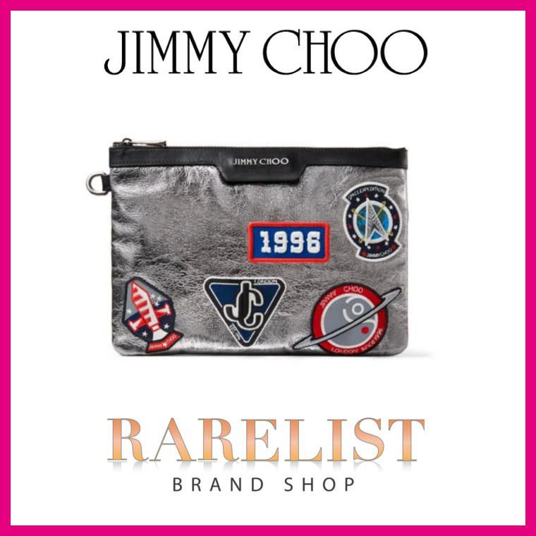 ジミーチュウ Jimmy Choo バッグ クラッチバッグ アントラシート メタリック ファブリック パッチ Jimmychooderekstfbs ブランドショップrarelist 通販 Yahoo ショッピング