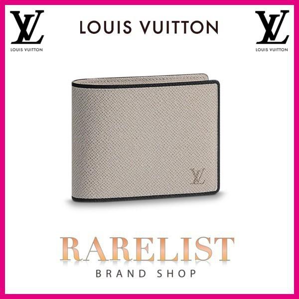 ルイヴィトン Louis モデル Vuitton 財布 小財布 ２つ折り 二つ折り 新作 ロゴ コンパクト グレージュ系 タイガ ストーン タイガレザー Lv