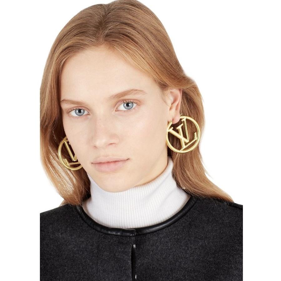 ルイヴィトン LOUIS VUITTON ピアス アクセサリー ゴールド フープ LV 入荷しました即納可能 ルイヴィトン 正規品 LOUIS VUITTONフープピアス ピアス(両耳用)