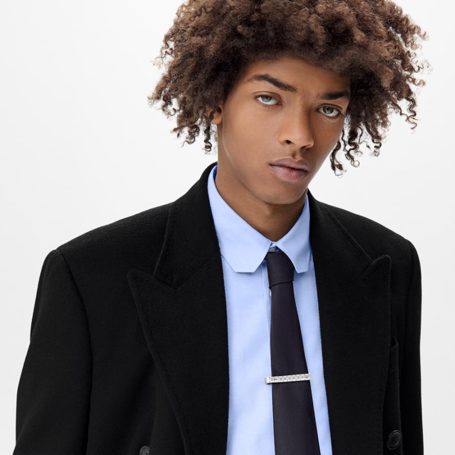 ルイヴィトン LOUIS VUITTON ネクタイピン シルバー モノグラム メタル