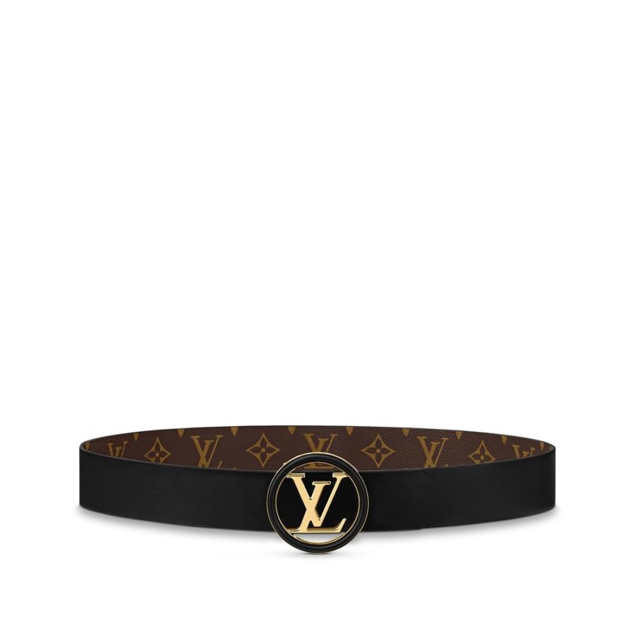 ルイヴィトン LOUIS VUITTON ベルト ブラック ブラウン ゴールド