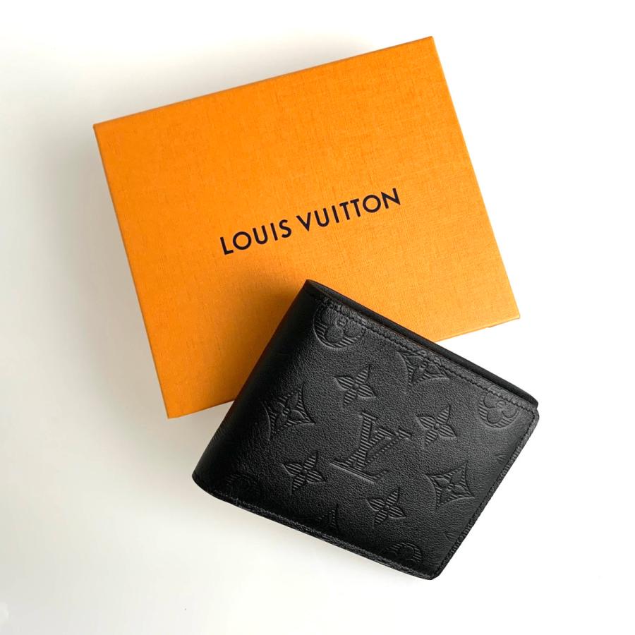 ルイヴィトン Louis Vuitton 財布 小財布 二つ折り ２つ折り ブラック モノグラム シャドウ レザー Mlouisvuittonm ブランドショップrarelist 通販 Yahoo ショッピング