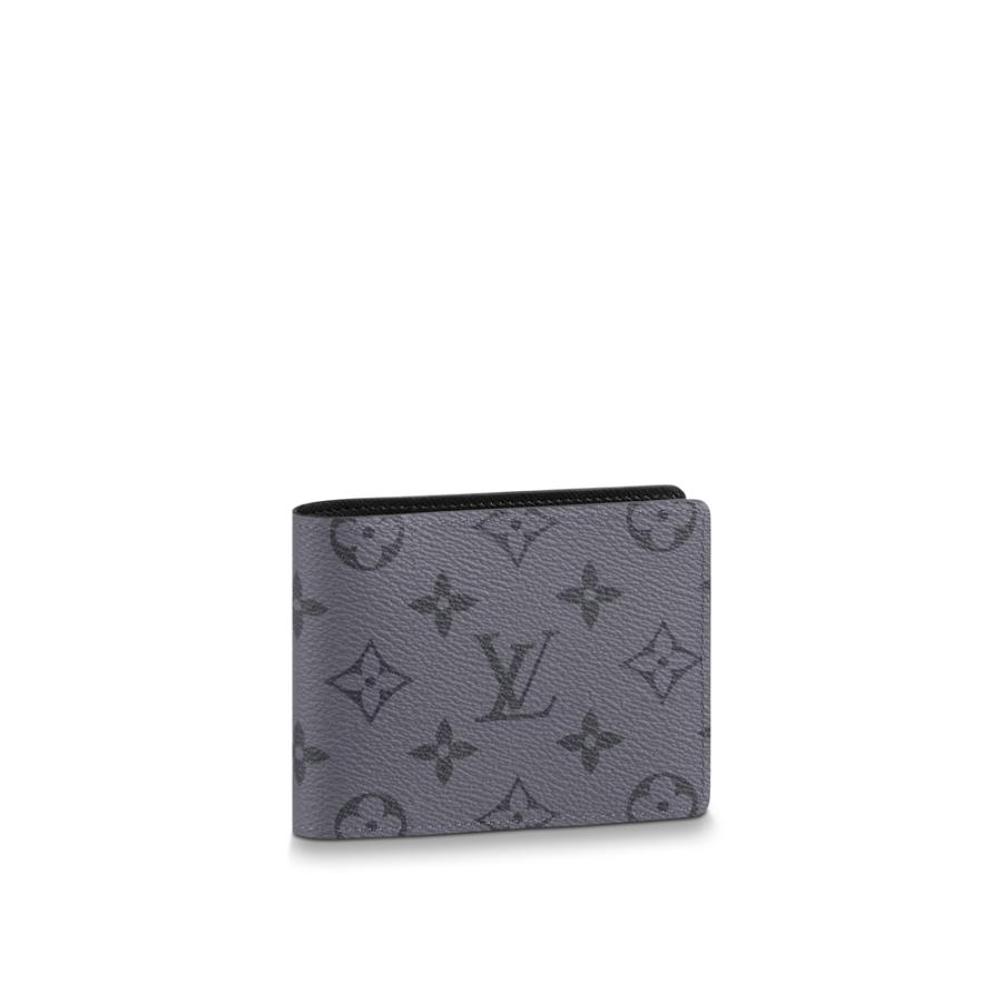 ルイヴィトン LOUIS VUITTON 財布 小財布 二つ折り ２つ折り グレー モノグラム エクリプス リバース キャンバス レザー
