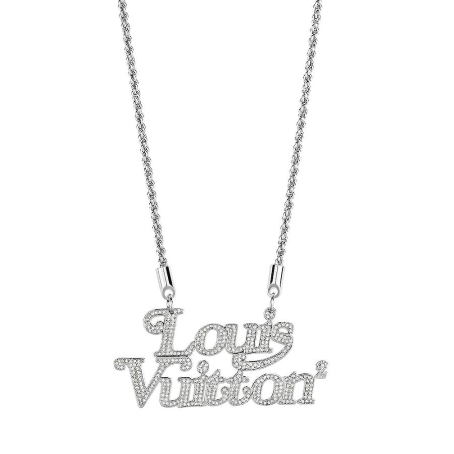 ルイヴィトン Louis Vuitton ネックレス シルバー ストラス ラインストーン クリスタル Nigo コラボ Mp2691louisvuittonmp2691 ブランドショップrarelist 通販 Yahoo ショッピング