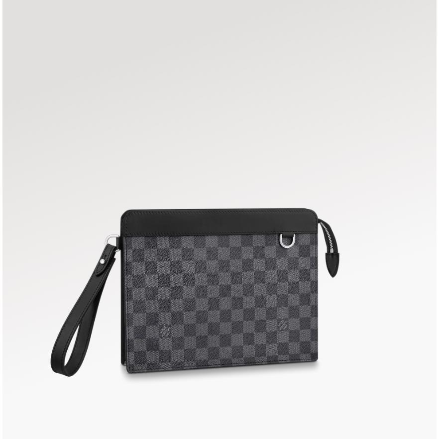 ルイヴィトン Louis Vuitton バッグ バック 冬 クラッチバッグ グレー Vuitton ブラック グラフィット ファッション レザー