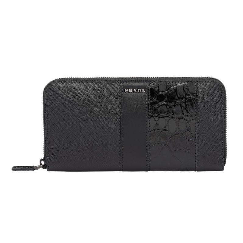 100 品質 メンズ 財布 クロコダイル Prada 長財布
