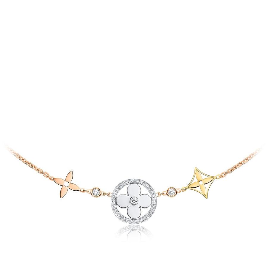 ルイヴィトン Louis Vuitton ネックレス 18k ピンクゴールド ホワイトゴールド イエローゴールド ダイヤモンド Nbe Am