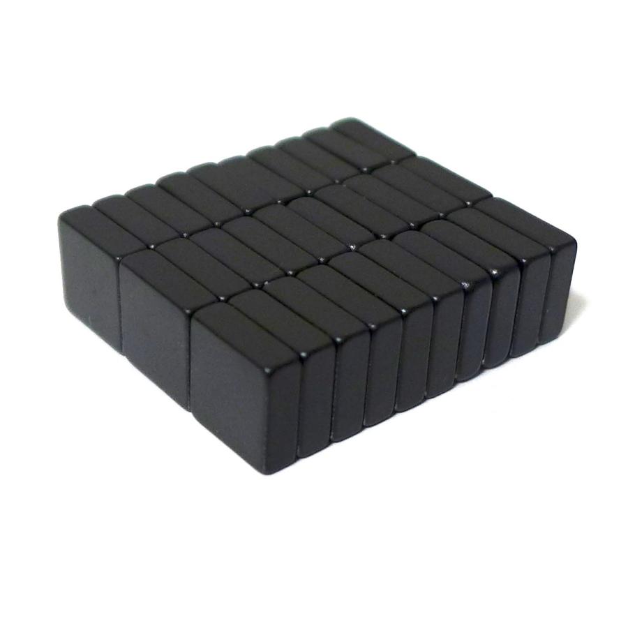 ネオジム磁石（樹脂塗装）6.4mm×6.4mm×25.4mm(N35) 👛 30個
