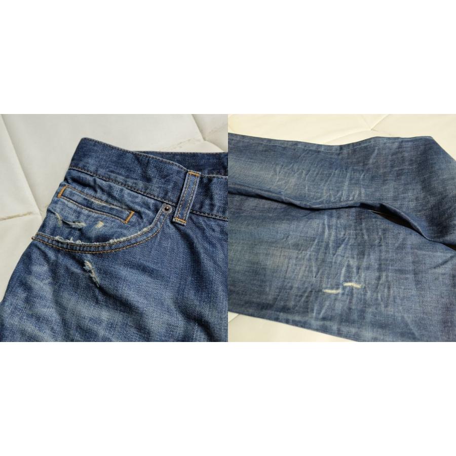 ドルチェ＆ガッバーナ ダメージ加工デニムパンツ 44 ロゴプレート