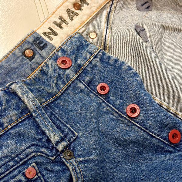 DENHAM 限定 日本製 デンハム クロスバック 加工デニムパンツ W30 L32 