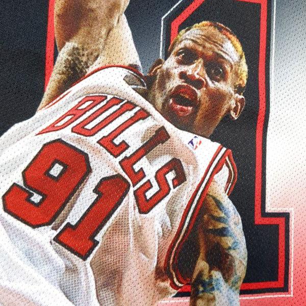 デニスロッドマン ブルズ ミッチェルアンドネス タンクトップ XL プリント スウィングマンジャージ BULLS MITCHELL&NESS Dennis Rodman｜rarepacino2｜05