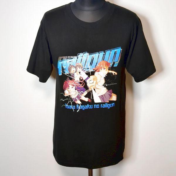 とある科学の超電磁砲 Tシャツ メンズS位か レールガン toaru kagaku