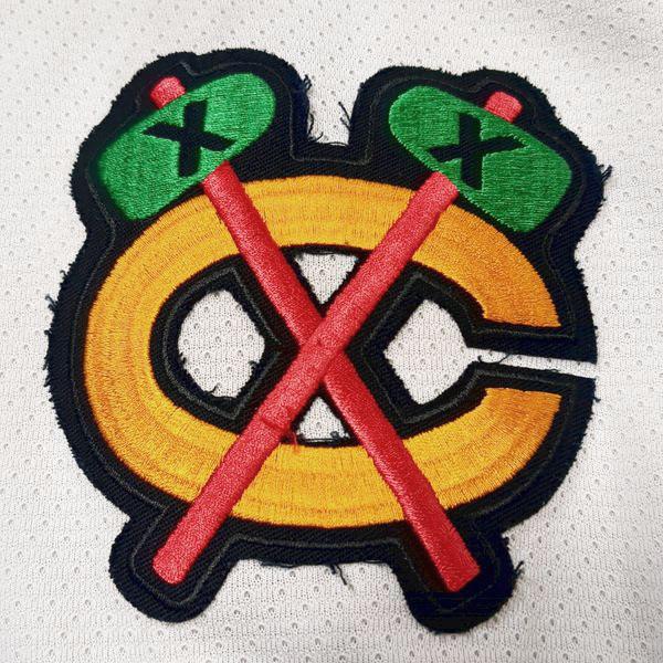 CCM USA製 ブラックホークス NHL ホッケーシャツ M ホッケージャージ