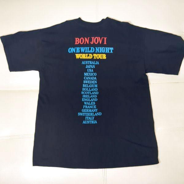 ボンジョヴィ スクリーンスターズ ツアーTシャツ L ダガー＆ハート BON