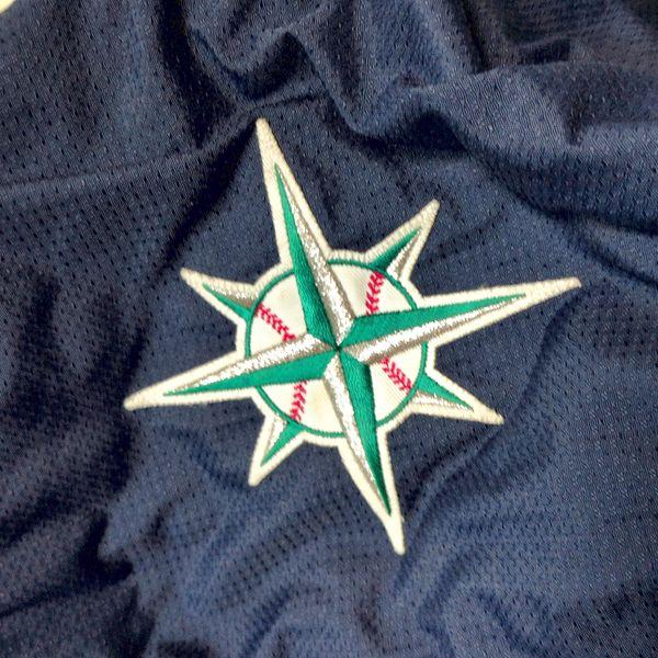 マリナーズ マジェスティック ブルゾン L（US） 裏フリース スタジャン MAJESTIC マリナーズ マジェスティック ベースボールジャケット