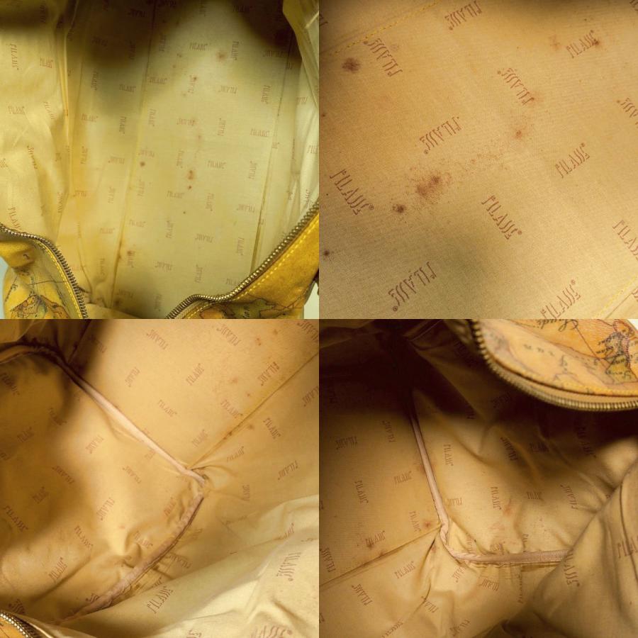 美品 PRIMA CLASSE ボストンバッグ PVC 地図柄 2way 大容量 PRIMA CLASSE（プリマクラッセ） ボストンバッグ 大型 大容量 世界地図