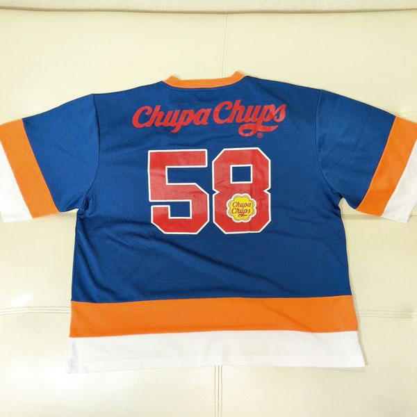 チュッパチャプス ホッケーシャツ L ビッグTシャツ Chupa Chups