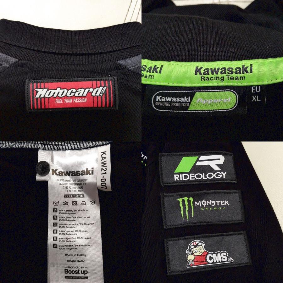 カワサキレーシング ポロシャツ L ワッペン 2022 Kawasaki Racing Team