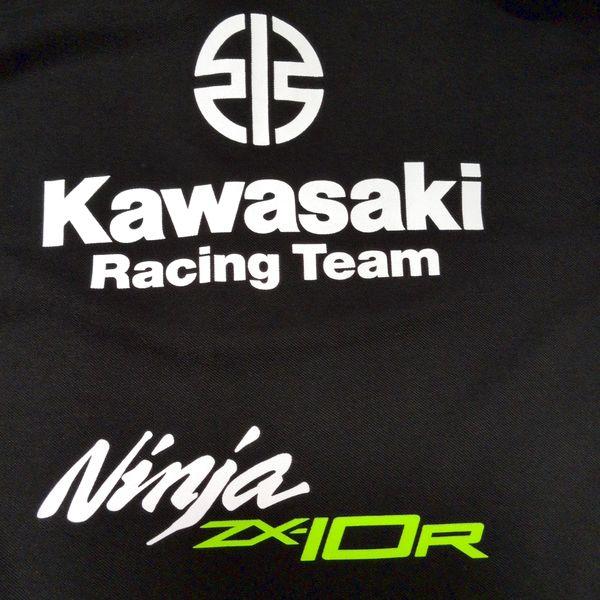 カワサキレーシング ポロシャツ L ワッペン 2022 Kawasaki Racing Team