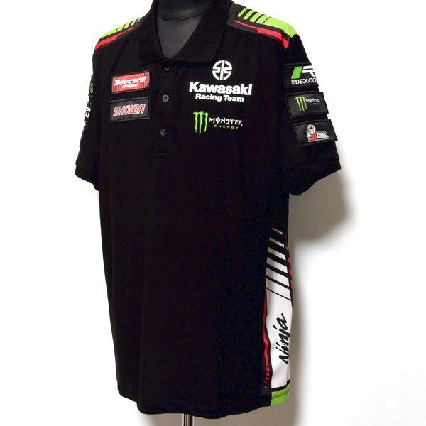 カワサキレーシング ポロシャツ L ワッペン 2022 Kawasaki Racing Team