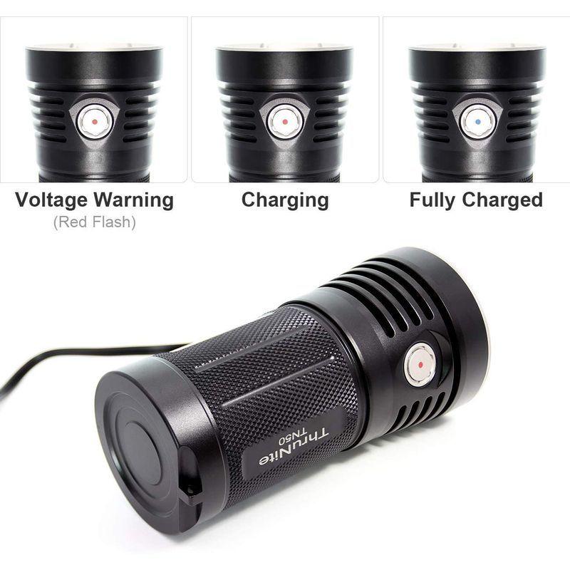 ThruNite TN50 懐中電灯 LEDハンディライト スーパーブライト 充電式フラッシュライト CREE XHP70.2 LED*4 TN50 懐中電灯 LEDハンディライト スーパーブライト 充電式フラッシュライト CREE XHP70 LED*4