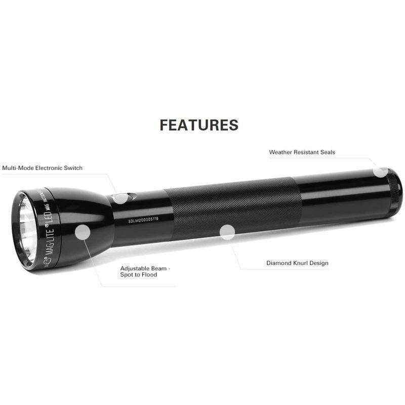 MAG-LITE(マグライト) 第三世代：3rd Generation 本体色：ブラック MAGLITE 3D LEDマグライト ML300 LITE マグライト 第三世代：3rd Generation 本体色：ブラック MAGLITE 3D LEDマグライト ML300