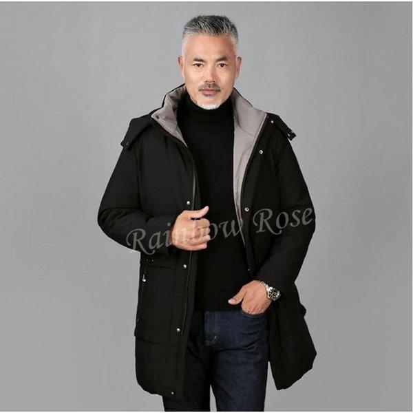 激安商品 ロングコート ダウンコート メンズ アウター 無地 ダウンコート ロング丈 メンズ ダウンジャケット メンズコート 50代 40代 30代 代 帽子付き 大きいサイズ 無地 ダウンジャケット ロング丈 冬 コート アウター