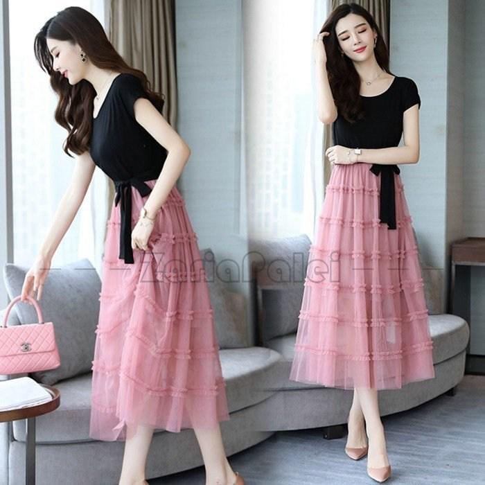 激安購入 マキシワンピース 夏 レディース マキシ丈ワンピース ロングワンピース 無地 シフォンワンピース フレア オンライン直販 Avonaccessories Com