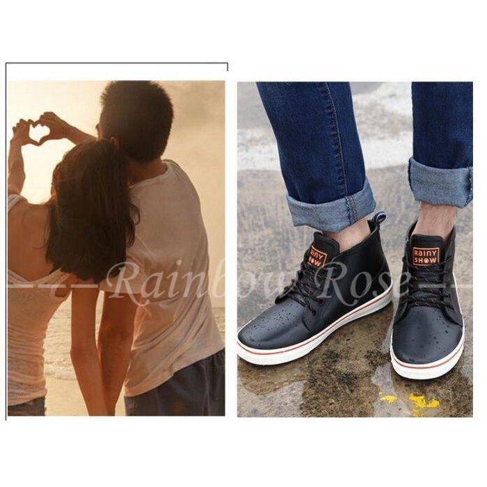 レインシューズ 22新発 メンズ スニーカー カジュアル おしゃれ 雨靴 防水 長靴 レインブーツ ショート 軽量 スリッポン