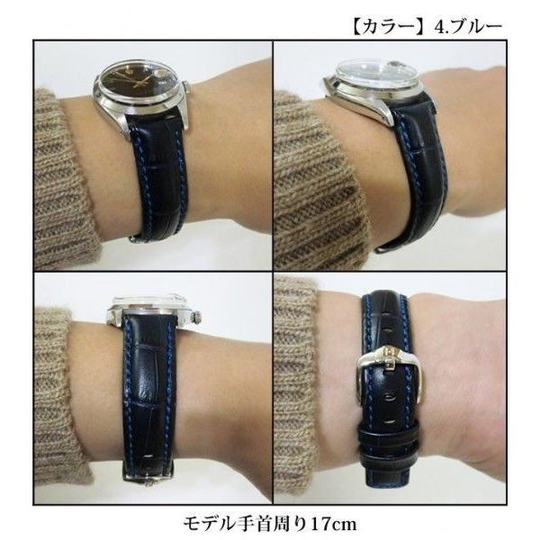 【18mm/未使用】IWC クロコ革ベルト（シャイニー仕上げ） ヒルシュ＞グランドデューク/ IWC/ポルトギーゼ/インヂュニア/ダ