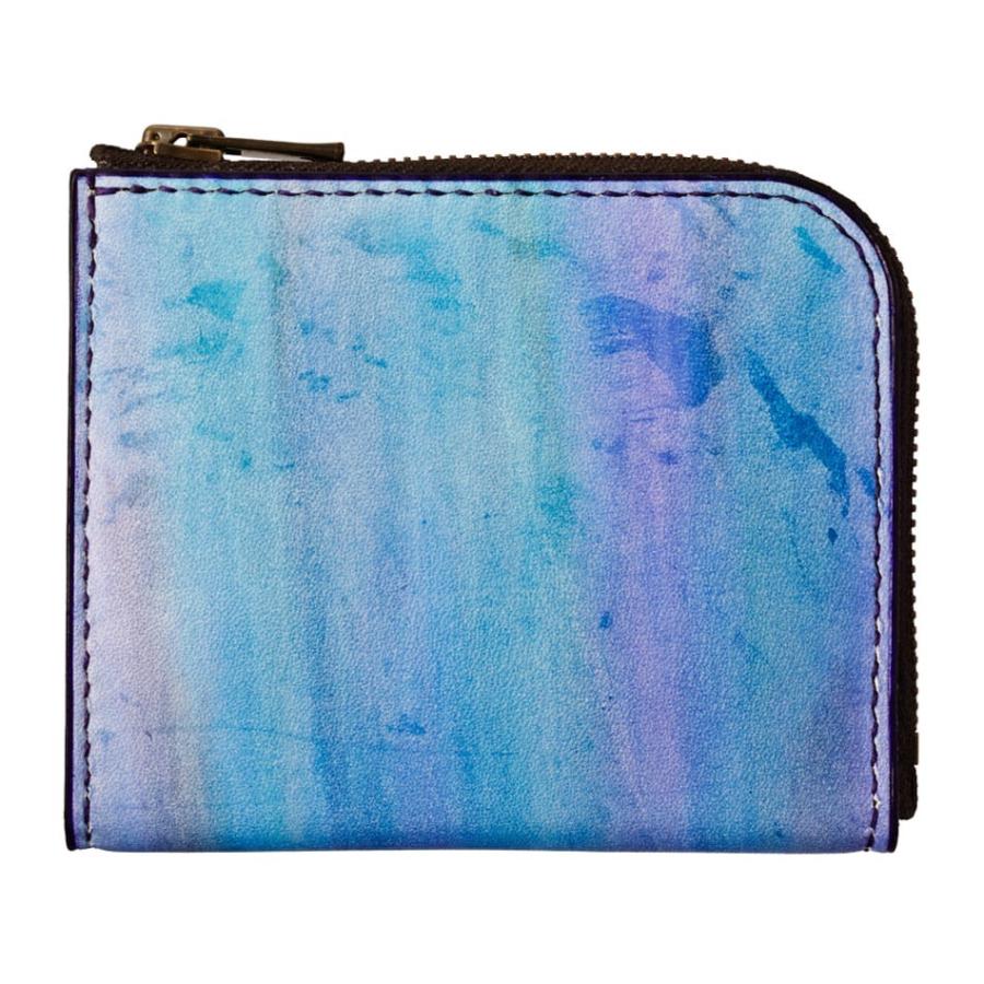 Rascasse ラスカス Amazing Wallet アメイジングウォレット ヌメ革 手染め染色 グラデーションパープル Raw 4 Rascastore 通販 Yahoo ショッピング