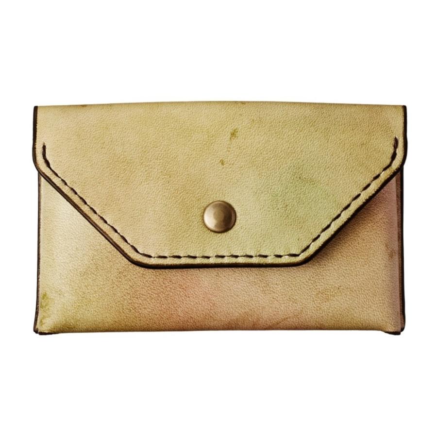 超安い Rascasse ラスカス Turn Two Card Case ターントゥカードケース ヌメ革 手染め染色 グラデーションイエロー 財布 帽子 ファッション小物 Ramkashyapiasacademy Com