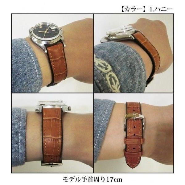 【未使用】IWC クロコ革ベルト 18mm×14mm（シャイニー仕上げ） rascastore_x-paul17