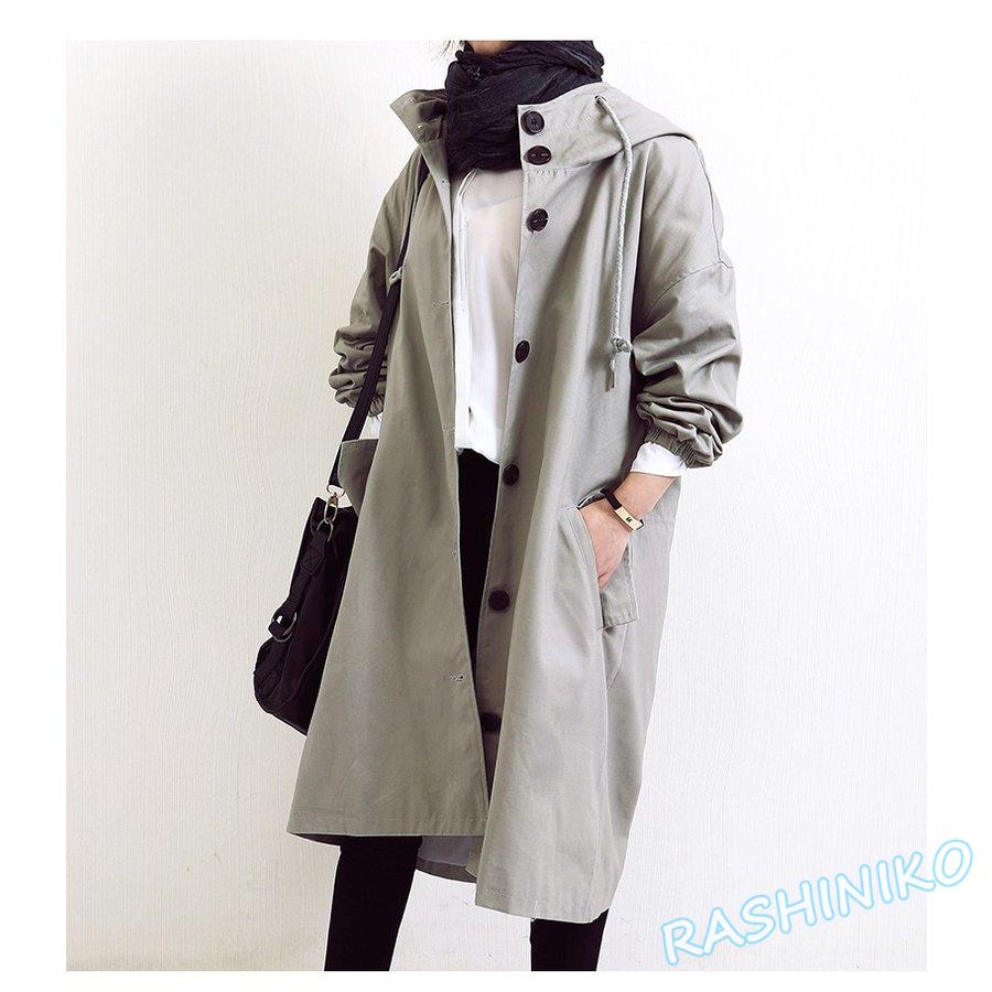 全日本送料無料 モッズコート レディース ロングコート パーカー フード スタンドカラー 薄手 ライト シンプル 秋冬 Good Clothes モッズ ミリタリーコート サイズ 色 Mブラック Www Oroagri Eu