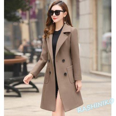 22 新作 通勤 きれいめ Aライン タイト Pコート シンプル 無地 ロング レディース チェスターコート Ol Clothes Good 秋冬 チェスターコート サイズ 色 Lブラウン Oroagri Eu