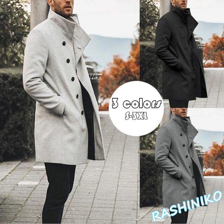 ファッション 22新作 Pre Autumn チェスターコート メンズ 立ち襟 ビジネス ジャケット ラシャコート ロングコート メルトンコート 細身スリム 通勤 アウター 英国風 紳士服 防寒保温 春秋冬 3色 H77orj4obv Daulat Com Br